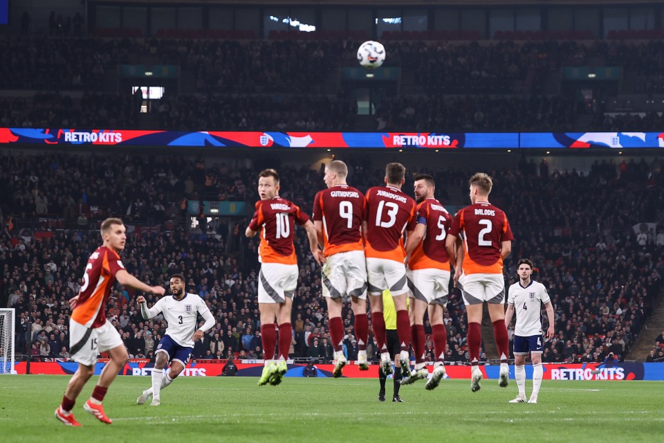 James opened the scoring with an excellent free-kick strike